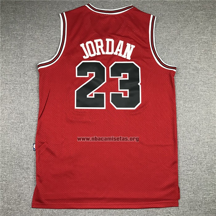 Camiseta Chicago Bulls Michael Jordan NO 23 Mitchell & Ness 1984-1985 Rojo